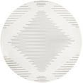 thumbnail image 1 of Rugs.com Kai Collection Rug – 8 Ft Round Ivory And Gray Medium-Pile Rug Perfect For Living Rooms, Kitchens, Entryways, 1 of 3