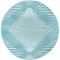 thumbnail image 1 of Rugs.com Kai Collection Rug – 8 Ft Round Light Blue Medium-Pile Rug Perfect For Living Rooms, Kitchens, Entryways, 1 of 3