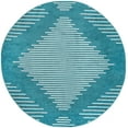 thumbnail image 1 of Rugs.com Kai Collection Rug – 8 Ft Round Turquoise Medium-Pile Rug Perfect For Living Rooms, Kitchens, Entryways, 1 of 3