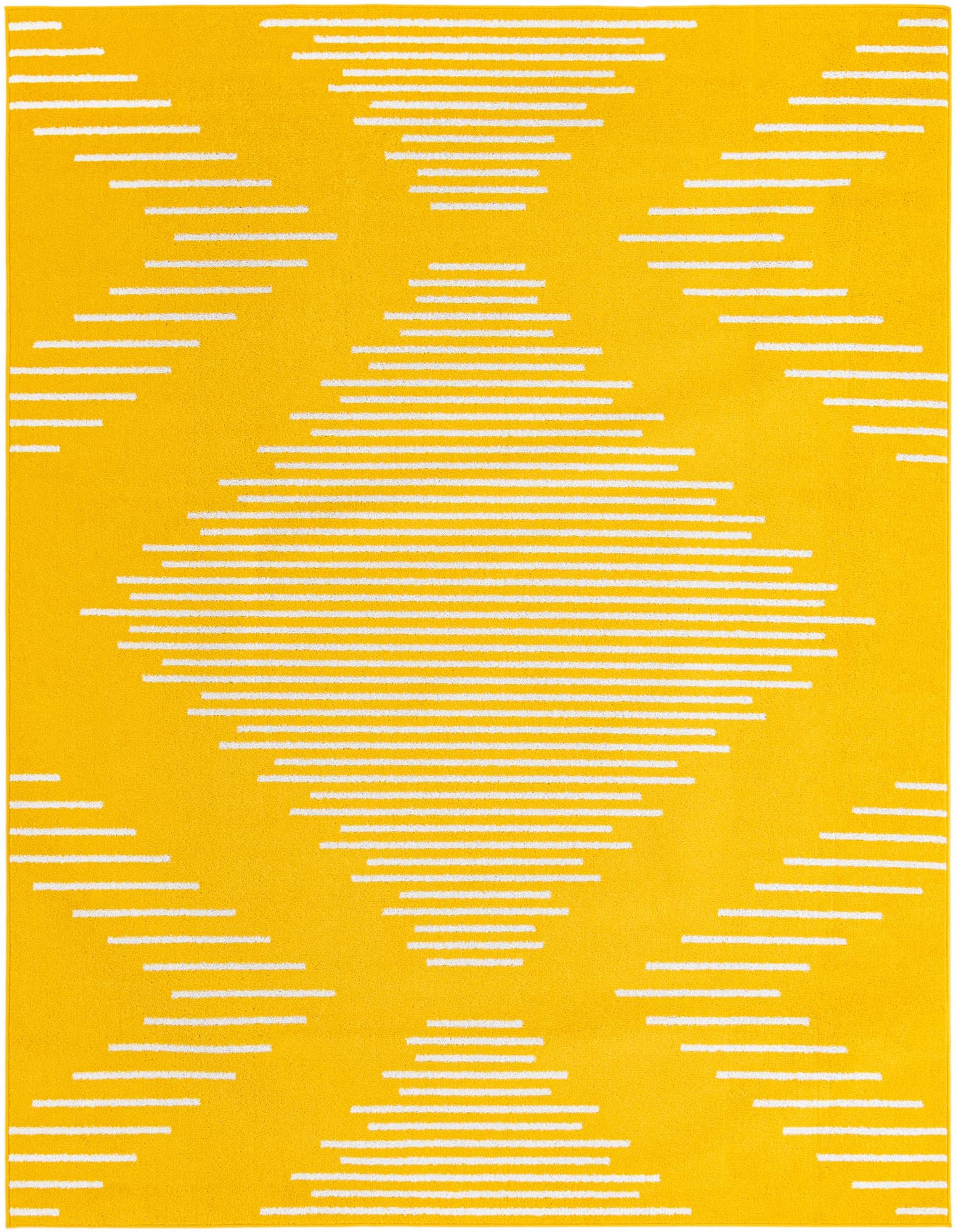 Good Composition Yellow Rug Rugs.com Kai Collection Rug – 8' x 10' Yellow Medium-Pile Rug Perfect ...