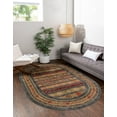 thumbnail image 1 of Rugs.com Kashkuli Gabbeh Collection Rug – 4' x 6' Oval Blue Medium Rug Perfect For Living Rooms, Large Dining Rooms, Open Floorplans, 1 of 8