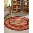 thumbnail image 1 of Rugs.com Kashkuli Gabbeh Collection Rug – 6' Round Rust Red Medium Rug Perfect For Kitchens, Dining Rooms, 1 of 9