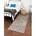 thumbnail image 1 of Rugs.com Lattice Collection Rug – 20 Ft Runner Dark Gray Medium Rug Perfect For Hallways, Entryways, 1 of 8