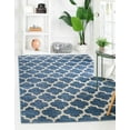 thumbnail image 1 of Rugs.com Lattice Collection Rug – 7' x 10' Light Blue Medium Rug Perfect For Bedrooms, Dining Rooms, Living Rooms, 1 of 9