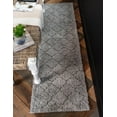 thumbnail image 1 of Rugs.com Lattice Shag Collection Rug – 6 Ft Runner Gray Shag Rug Perfect For Hallways, Entryways, 1 of 9