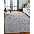 thumbnail image 1 of Rugs.com Lattice Shag Collection Rug – 8' x 10' Gray Shag Rug Perfect For Living Rooms, Large Dining Rooms, Open Floorplans, 1 of 9