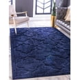 thumbnail image 1 of Rugs.com Lattice Shag Collection Rug – 8' x 10' Navy Blue Shag Rug Perfect For Living Rooms, Large Dining Rooms, Open Floorplans, 1 of 9