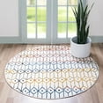 thumbnail image 1 of Rugs.com Lattice Trellis Collection Rug – 3 Ft Round Multi Low-Pile Rug Perfect For Kitchens, Dining Rooms, 1 of 9
