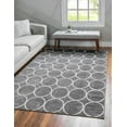 thumbnail image 1 of Rugs.com Lattice Trellis Collection Rug – 6' x 9' Gray Low-Pile Rug Perfect For Living Rooms, Large Dining Rooms, Open Floorplans, 1 of 9