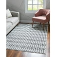 thumbnail image 1 of Rugs.com Lattice Trellis Collection Rug – 7' x 10' White Low-Pile Rug Perfect For Living Rooms, Large Dining Rooms, Open Floorplans, 1 of 9
