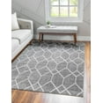 thumbnail image 1 of Rugs.com Lattice Trellis Collection Rug – 8' x 10' Gray Low-Pile Rug Perfect For Living Rooms, Large Dining Rooms, Open Floorplans, 1 of 9