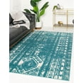 thumbnail image 1 of Rugs.com Lennon Collection Rug – 2' x 3' Turquoise Medium Rug Perfect For Entryways, Kitchens, Breakfast Nooks, Accent Pieces, 1 of 9