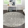 thumbnail image 1 of Rugs.com Lennon Collection Rug – 8 Ft Round Gray And Ivory Medium Rug Perfect For Kitchens, Dining Rooms, 1 of 6