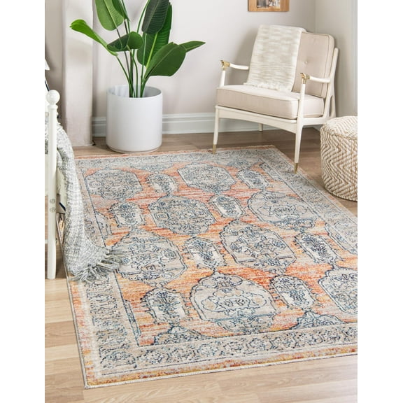 Rugs.com Lola Collection Rug – 2' x 3' Brick Red Medium Rug Perfect For Entryways, Kitchens, Breakfast Nooks, Accent Pieces
