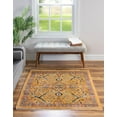 thumbnail image 1 of Rugs.com Lola Collection Rug – 4 Ft Square Yellow Medium Rug Perfect For Living Rooms, Kitchens, Entryways, 1 of 9