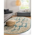 thumbnail image 1 of Rugs.com Lola Collection Rug – 5' x 8' Oval Oval Blue Medium Rug Perfect For Living Rooms, Large Dining Rooms, Open Floorplans, 1 of 9