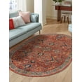 thumbnail image 1 of Rugs.com Lola Collection Rug – 5' x 8' Oval Oval Brick Red Medium Rug Perfect For Living Rooms, Large Dining Rooms, Open Floorplans, 1 of 9