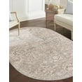 thumbnail image 1 of Rugs.com Lola Collection Rug – 5' x 8' Oval Oval Gray Medium Rug Perfect For Living Rooms, Large Dining Rooms, Open Floorplans, 1 of 6