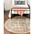 thumbnail image 1 of Rugs.com Lola Collection Rug – 7 Ft Round Yellow Medium Rug Perfect For Kitchens, Dining Rooms, 1 of 9