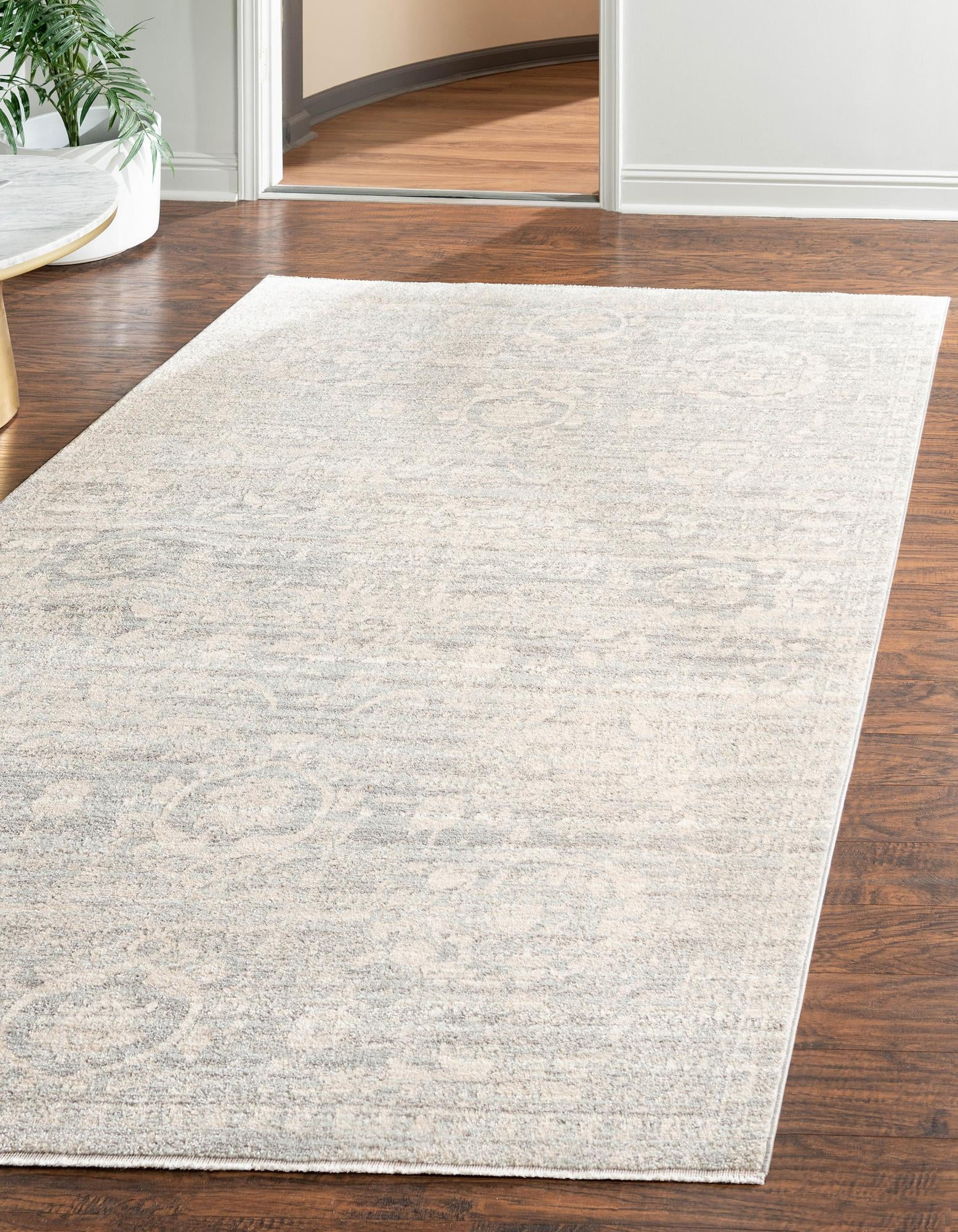 Rugs.com Lola Collection Rug – 7' x 10' Gray Medium Rug Perfect For ...