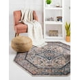thumbnail image 1 of Rugs.com Lola Collection Rug – 8 Ft Octagon Blue Medium Rug Perfect For Living Rooms, Kitchens, Entryways, 1 of 5