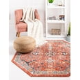 thumbnail image 1 of Rugs.com Lola Collection Rug – 8 Ft Octagon Brick Red Medium Rug Perfect For Living Rooms, Kitchens, Entryways, 1 of 9