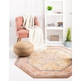 thumbnail image 1 of Rugs.com Lola Collection Rug – 8 Ft Octagon Yellow Medium Rug Perfect For Living Rooms, Kitchens, Entryways, 1 of 9