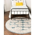 thumbnail image 1 of Rugs.com Lola Collection Rug – 8 Ft Round Blue Medium Rug Perfect For Kitchens, Dining Rooms, 1 of 9