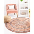 thumbnail image 1 of Rugs.com Lola Collection Rug – 8 Ft Round Brick Red Medium Rug Perfect For Kitchens, Dining Rooms, 1 of 8