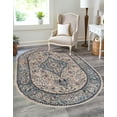 thumbnail image 1 of Rugs.com Lola Collection Rug – 8' x 10' Oval Blue Medium Rug Perfect For Living Rooms, Large Dining Rooms, Open Floorplans, 1 of 9