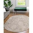 thumbnail image 1 of Rugs.com Lola Collection Rug – 8' x 10' Oval Gray Medium Rug Perfect For Living Rooms, Large Dining Rooms, Open Floorplans, 1 of 9