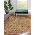 thumbnail image 1 of Rugs.com Lola Collection Rug – 8' x 10' Oval Yellow Medium Rug Perfect For Living Rooms, Large Dining Rooms, Open Floorplans, 1 of 1