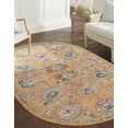 thumbnail image 1 of Rugs.com Lola Collection Rug – 8' x 10' Oval Yellow Medium Rug Perfect For Living Rooms, Large Dining Rooms, Open Floorplans, 1 of 1