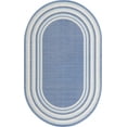 thumbnail image 1 of Rugs.com Lotus Collection Rug – 5' x 8' Oval Blue Low Rug Perfect For Living Rooms, Large Dining Rooms, Open Floorplans, 1 of 8