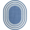 thumbnail image 1 of Rugs.com Lotus Collection Rug – 8' x 10' Oval Blue Low Rug Perfect For Living Rooms, Large Dining Rooms, Open Floorplans, 1 of 8