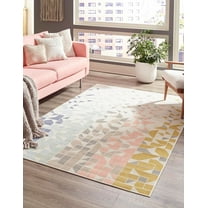 Rugs.com Lotus Collection Rug – 9' x 12' Multi Low Rug Perfect For Living Rooms, Large Dining Rooms, Open Floorplans