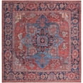 thumbnail image 1 of Rugs.com Maahru Collection Washable Rug – 10 Ft Square Rust Red Low-Pile Rug Perfect For Living Rooms, Kitchens, Entryways, 1 of 7