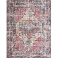 thumbnail image 1 of Rugs.com Maahru Collection Washable Rug – 10' x 13' Pink Low-Pile Rug Perfect For Living Rooms, Large Dining Rooms, Open Floorplans, 1 of 9