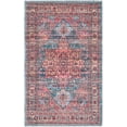 thumbnail image 1 of Rugs.com Maahru Collection Washable Rug – 2' x 3' Blue Low-Pile Rug Perfect For Entryways, Kitchens, Breakfast Nooks, Accent Pieces, 1 of 9