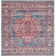 thumbnail image 1 of Rugs.com Maahru Collection Washable Rug – 3 Ft Square Blue Low-Pile Rug Perfect For Living Rooms, Kitchens, Entryways, 1 of 7