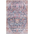 thumbnail image 1 of Rugs.com Maahru Collection Washable Rug – 4' x 6' Navy Blue Low-Pile Rug Perfect For Entryways, Kitchens, Breakfast Nooks, Accent Pieces, 1 of 9
