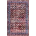 thumbnail image 1 of Rugs.com Maahru Collection Washable Rug – 4' x 6' Pink Low-Pile Rug Perfect For Entryways, Kitchens, Breakfast Nooks, Accent Pieces, 1 of 9