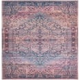 thumbnail image 1 of Rugs.com Maahru Collection Washable Rug – 5 Ft Square Rust Red Low-Pile Rug Perfect For Living Rooms, Kitchens, Entryways, 1 of 1