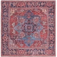 thumbnail image 1 of Rugs.com Maahru Collection Washable Rug – 5 Ft Square Rust Red Low-Pile Rug Perfect For Living Rooms, Kitchens, Entryways, 1 of 1