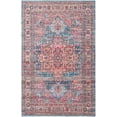 thumbnail image 1 of Rugs.com Maahru Collection Washable Rug – 5' x 8' Blue Low-Pile Rug Perfect For Bedrooms, Dining Rooms, Living Rooms, 1 of 9