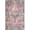 thumbnail image 1 of Rugs.com Maahru Collection Washable Rug – 5' x 8' Oval Pink Low-Pile Rug Perfect For Living Rooms, Large Dining Rooms, Open Floorplans, 1 of 8