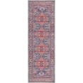 thumbnail image 1 of Rugs.com Maahru Collection Washable Rug – 6 Ft Runner Blue Low-Pile Rug Perfect For Hallways, Entryways, 1 of 1