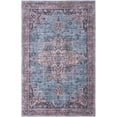 thumbnail image 1 of Rugs.com Maahru Collection Washable Rug – 6' x 9' Blue Low-Pile Rug Perfect For Bedrooms, Dining Rooms, Living Rooms, 1 of 9