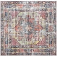 thumbnail image 1 of Rugs.com Maahru Collection Washable Rug – 7 Ft Square Pink Low-Pile Rug Perfect For Living Rooms, Kitchens, Entryways, 1 of 1