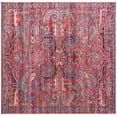 thumbnail image 1 of Rugs.com Maahru Collection Washable Rug – 7 Ft Square Rust Red Low-Pile Rug Perfect For Living Rooms, Kitchens, Entryways, 1 of 7